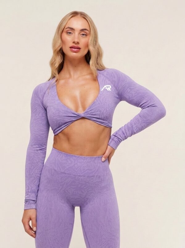 Aurish Twist Front Crop & Legging Set – Women's